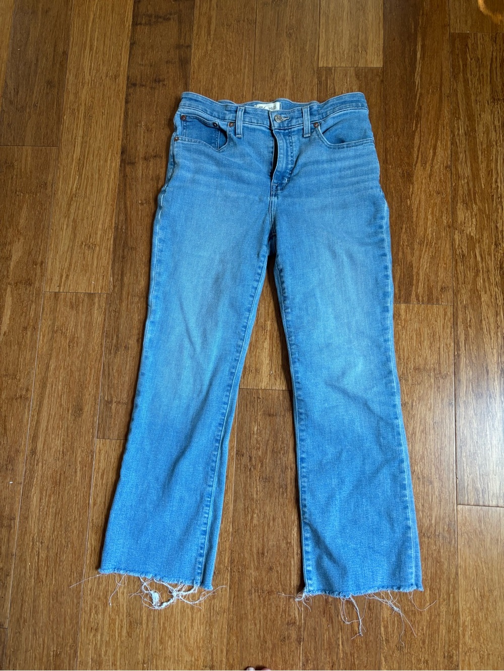 Madewell Light Blue Mid-Rise Kick Out Jeans